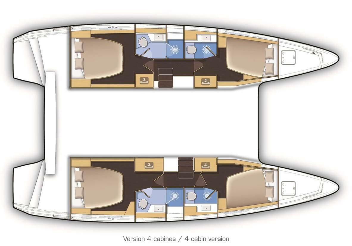Luxury Catamaran Lagoon 42, Ac & Gn Split Exteriér fotografie
